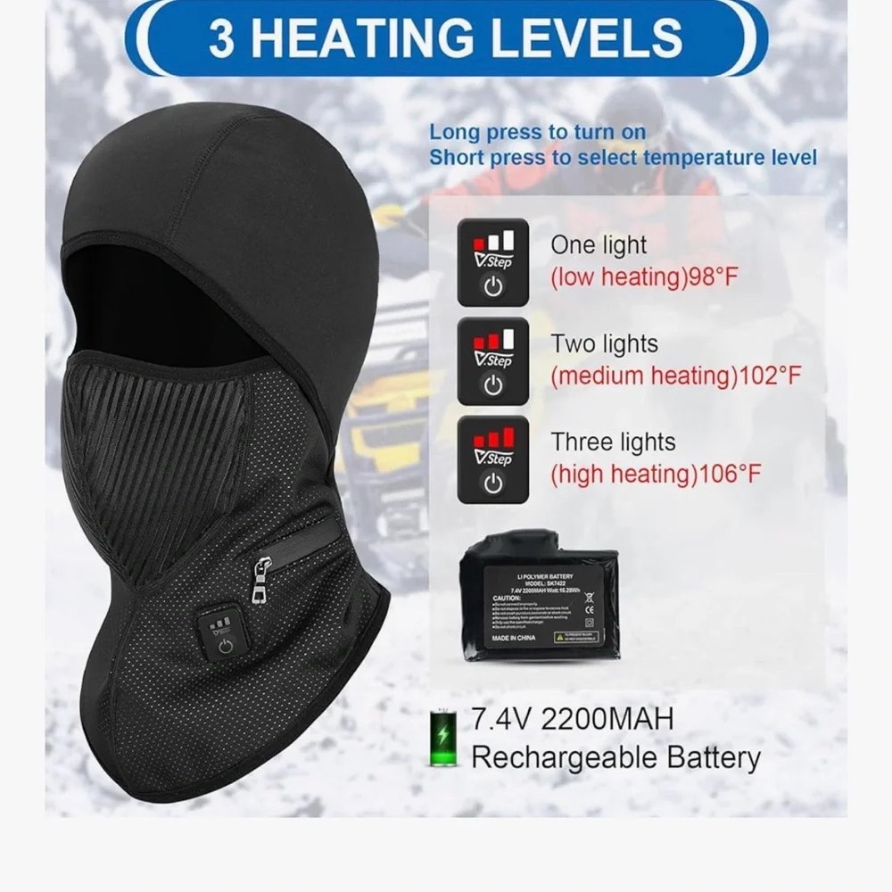 NEW Balaclava Heated